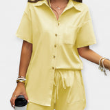 Ensemble Décontracté avec Chemise et Short