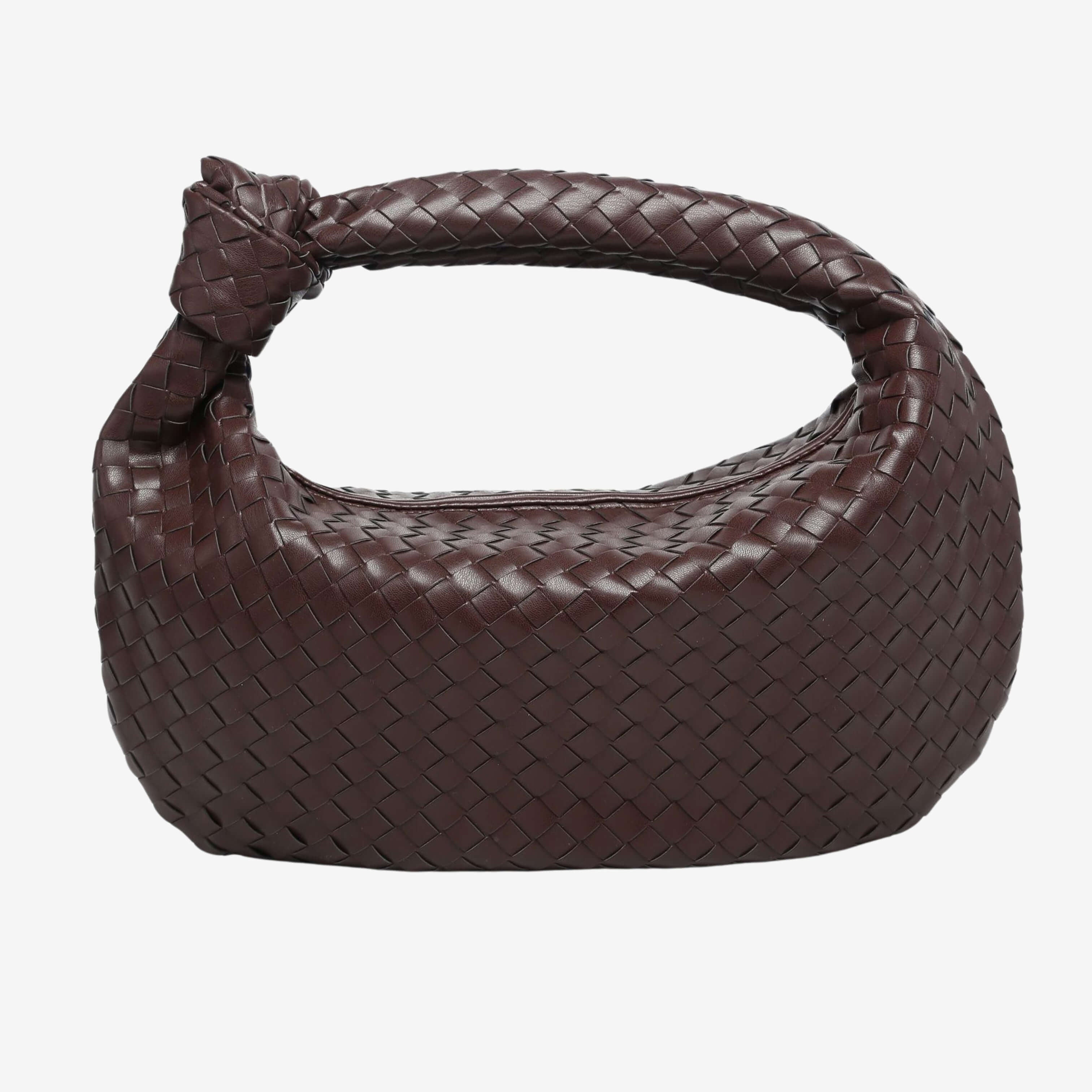 Giselle | Sac Bandoulière Tressé Moyen avec Nœud