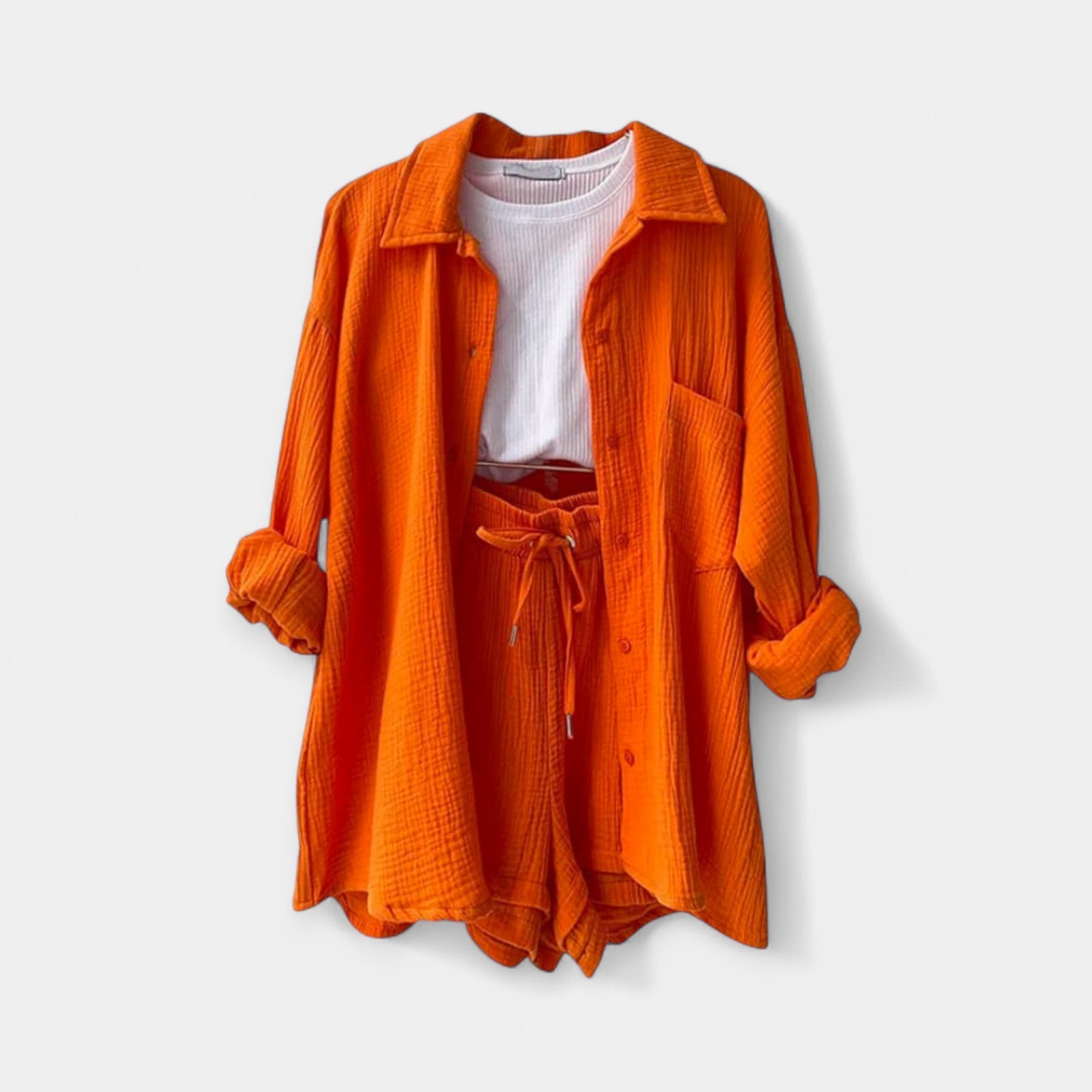 Ensemble d'Été Bicolore : Haut et Short