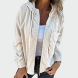 Veste Rayée en Velours