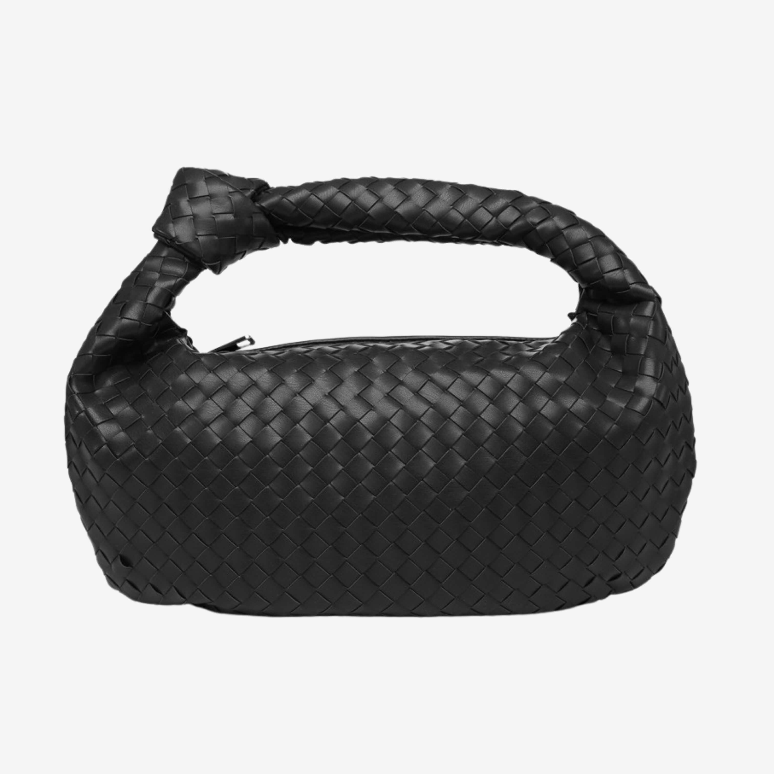 Giselle | Sac Bandoulière Tressé Moyen avec Nœud