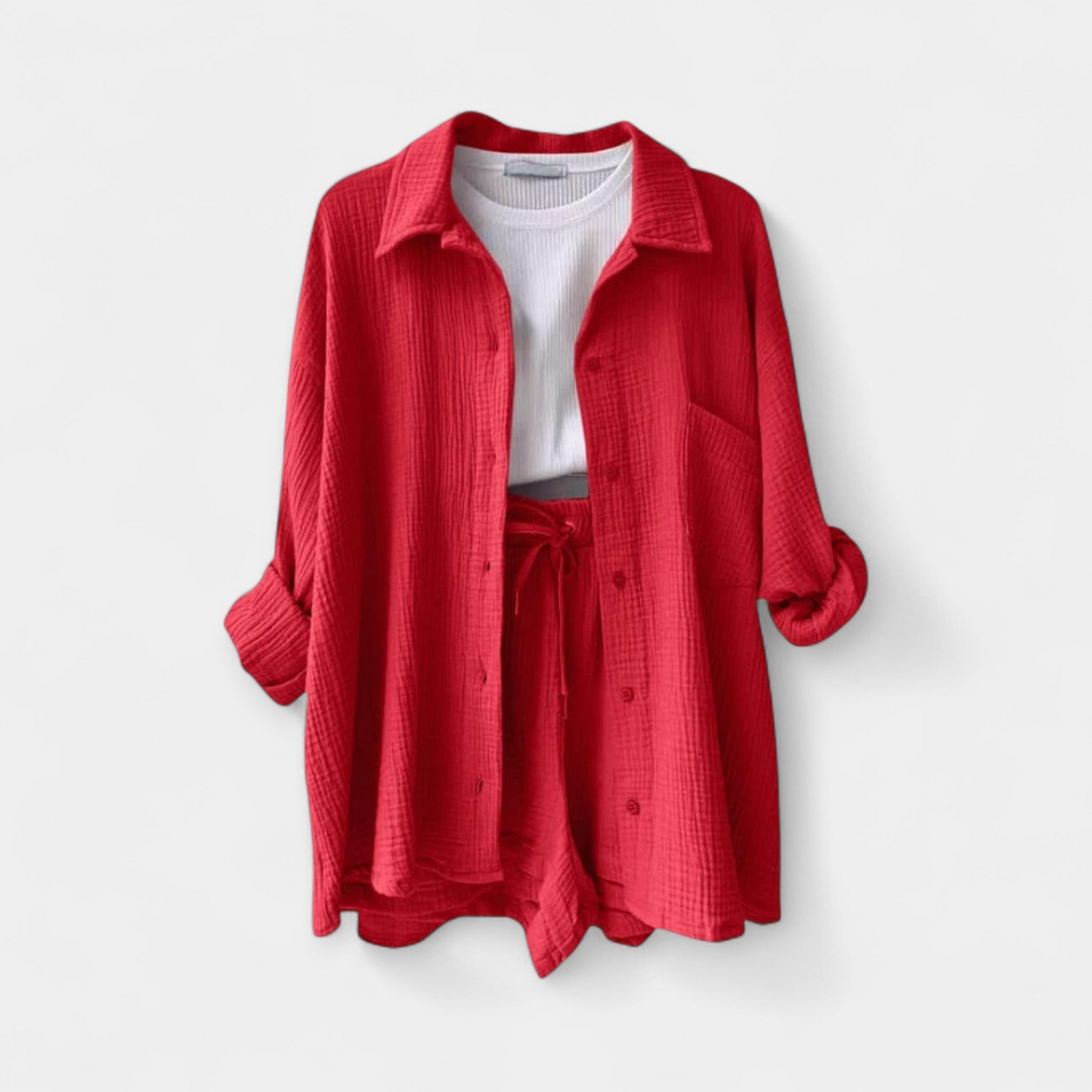 Ensemble d'Été Bicolore : Haut et Short