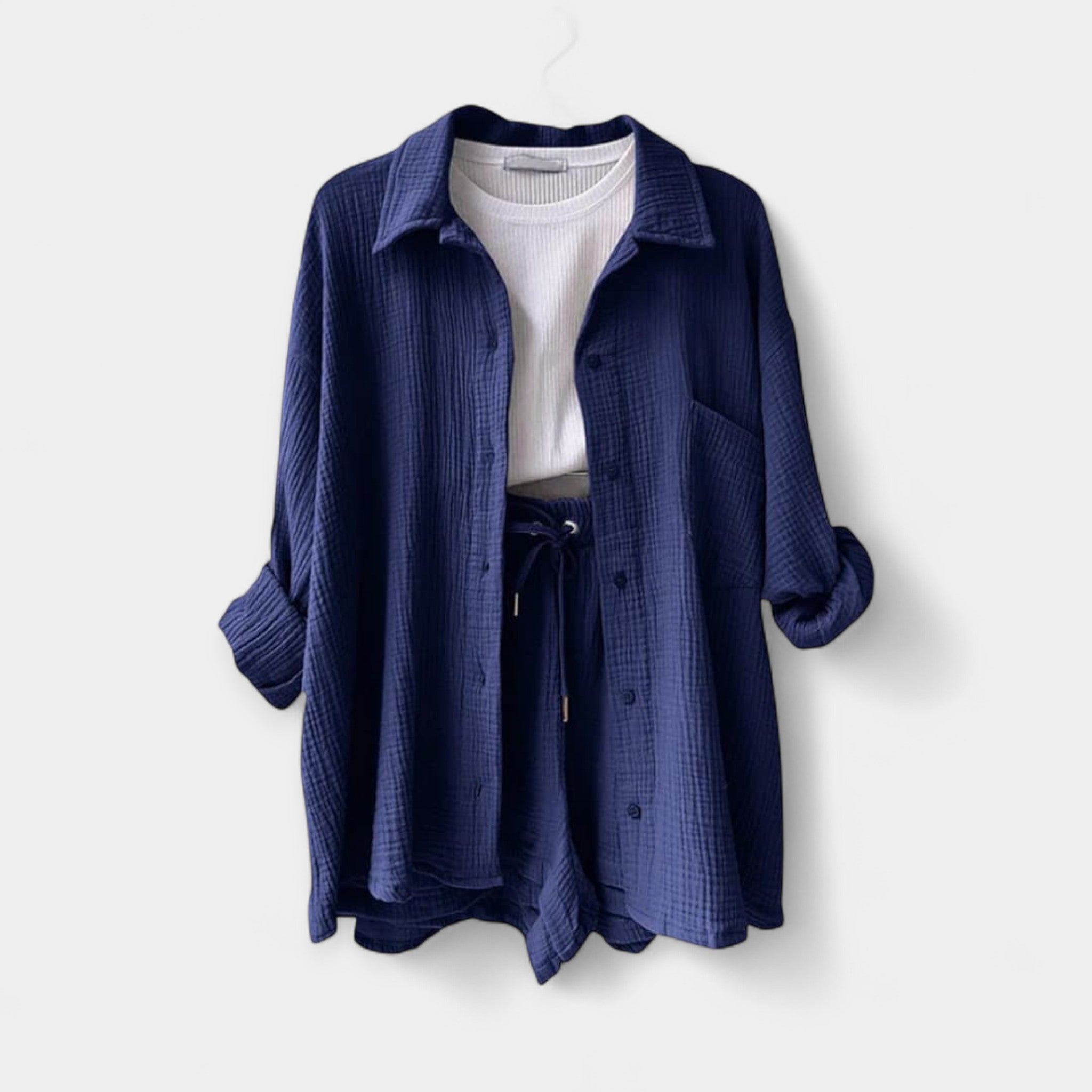 Ensemble d'Été Bicolore : Haut et Short