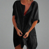 Robe d'été en coton et lin pour un confort estival