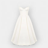 Robe Midi Blanche Minimaliste