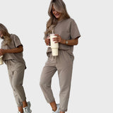 Ensemble Bicolore en Coton à Deux Pièces