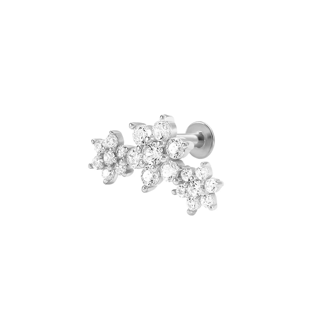 Eva-Marie – Boucles d'oreilles en or délicates au design fluide.