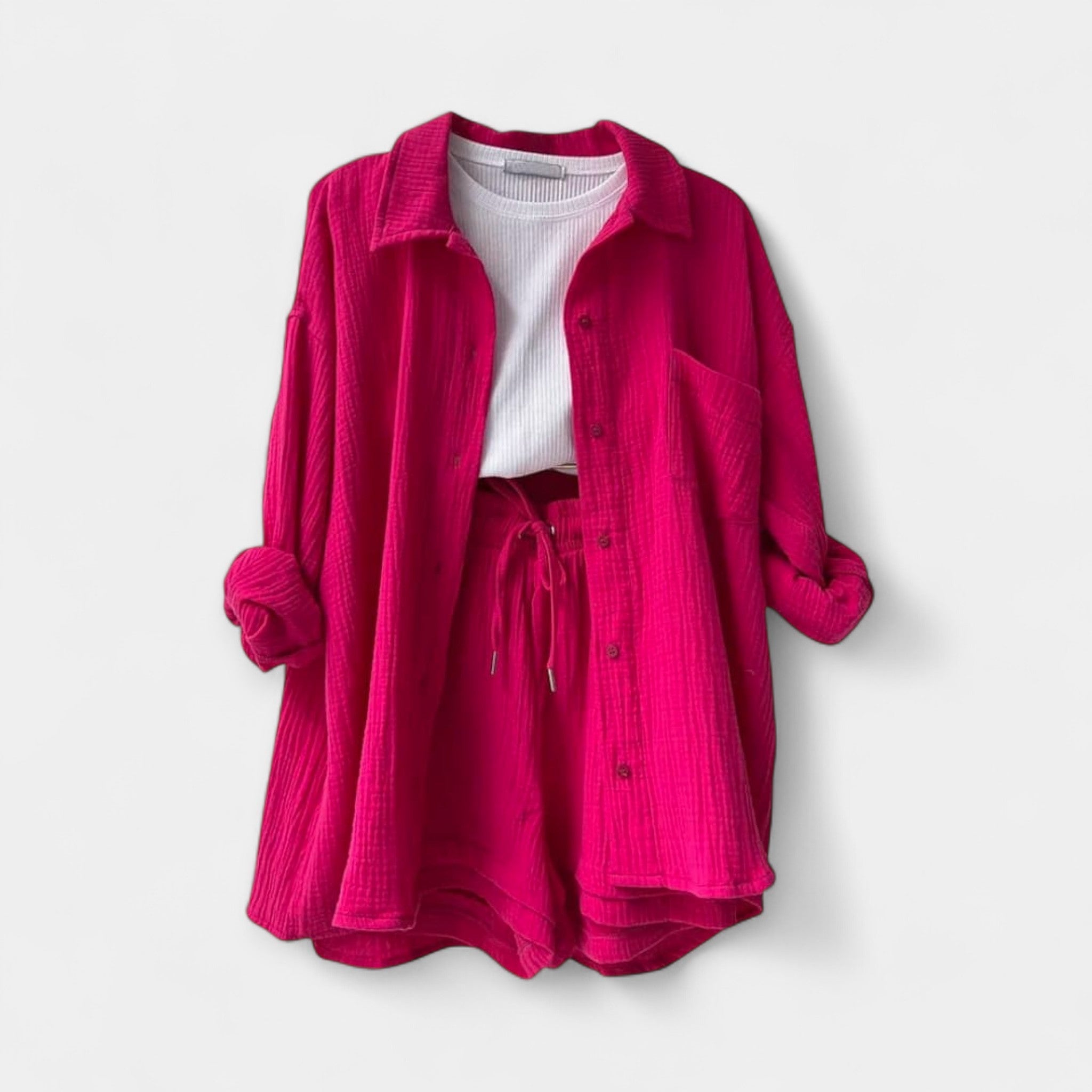 Ensemble d'Été Bicolore : Haut et Short