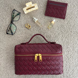 Juliette | Woven Glossy Structured Bag