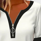 T-shirt à manches longues avec zip