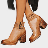 Escarpins à lanières multiples avec talon épais