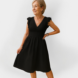 Robe élégante à taille volumineuse