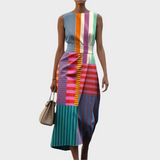 Déshabillé Sans Manches à Motifs