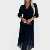 Robe en Chiffon de Soie Aérienne pour une Élégance Éblouissante