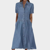 Robe en denim tendance