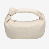 Giselle | Sac Bandoulière Tressé Moyen avec Nœud