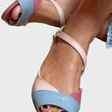 Sandales ornées de touches colorées