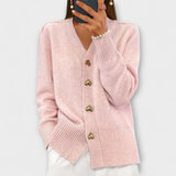 Marij – Pull vintage pour femme avec col en V