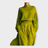 Ensemble tricoté au charme aérien