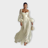 Robe maxi légère au style romantique