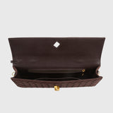 Cerise | Luxe Intrecciato Suede Clutch