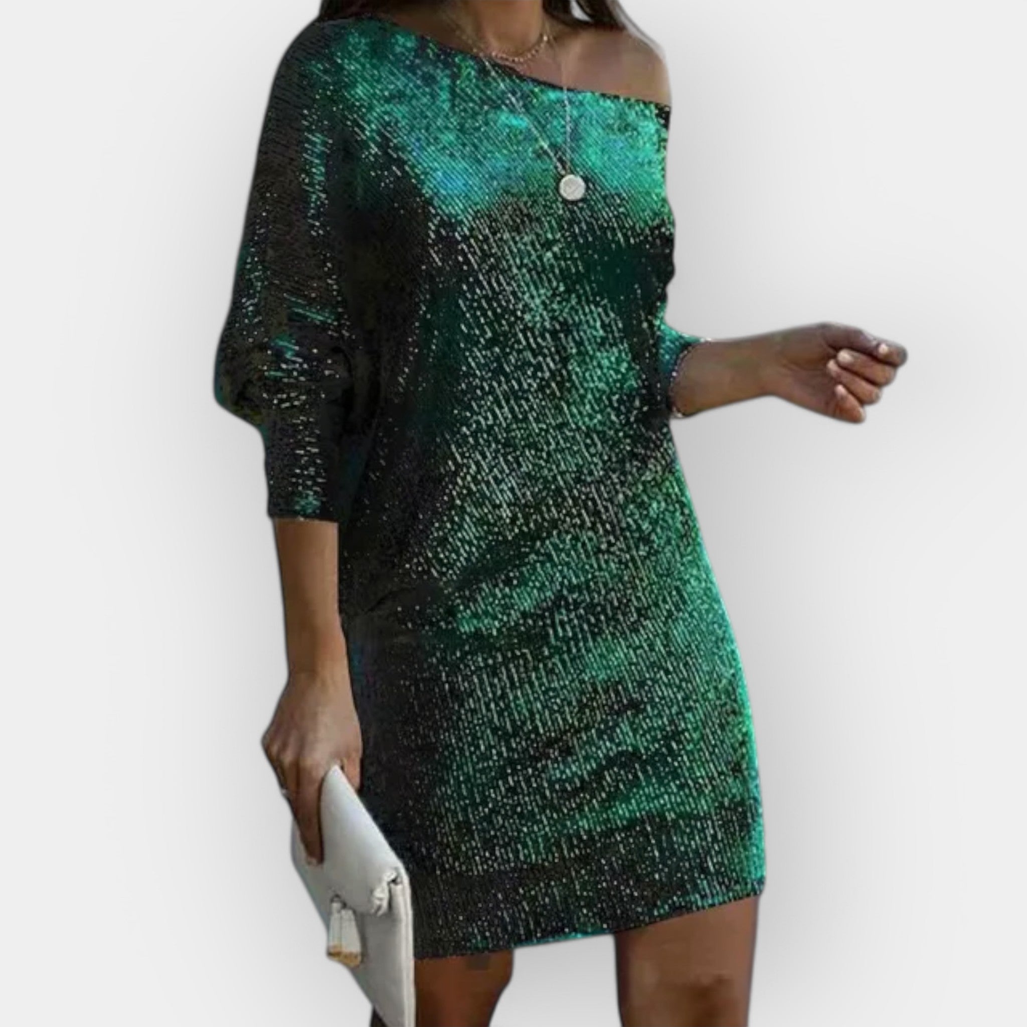 Robe de Soirée Éclatante en Paillettes