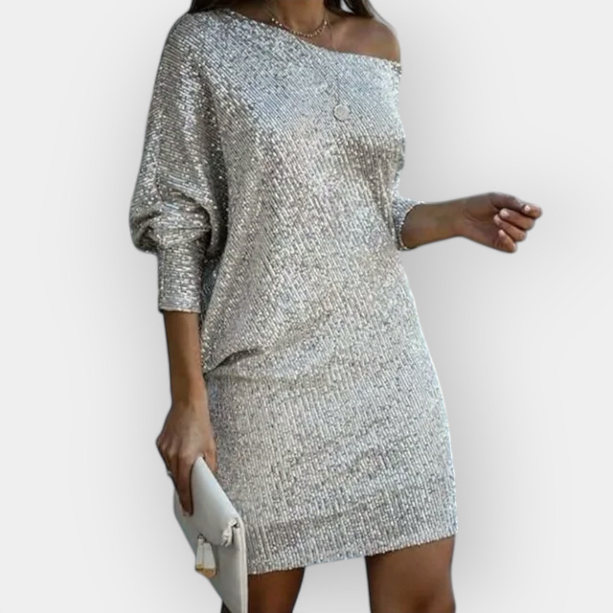 Robe de Soirée Éclatante en Paillettes
