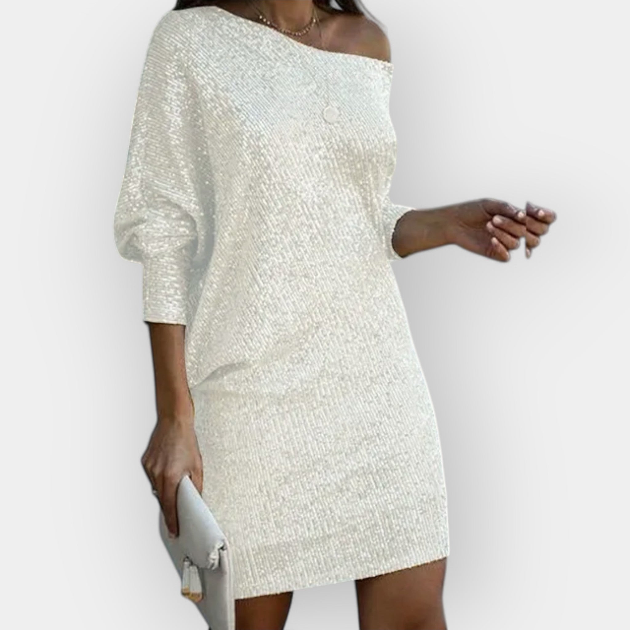 Robe de Soirée Éclatante en Paillettes