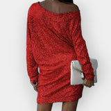 Robe de Soirée Éclatante en Paillettes