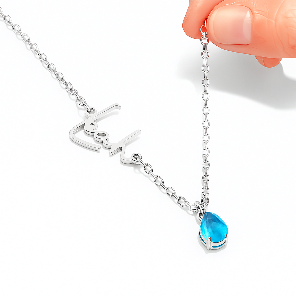 Livia – Collier en or avec pendentif en turquoise