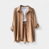 Ensemble d'Été Bicolore : Haut et Short