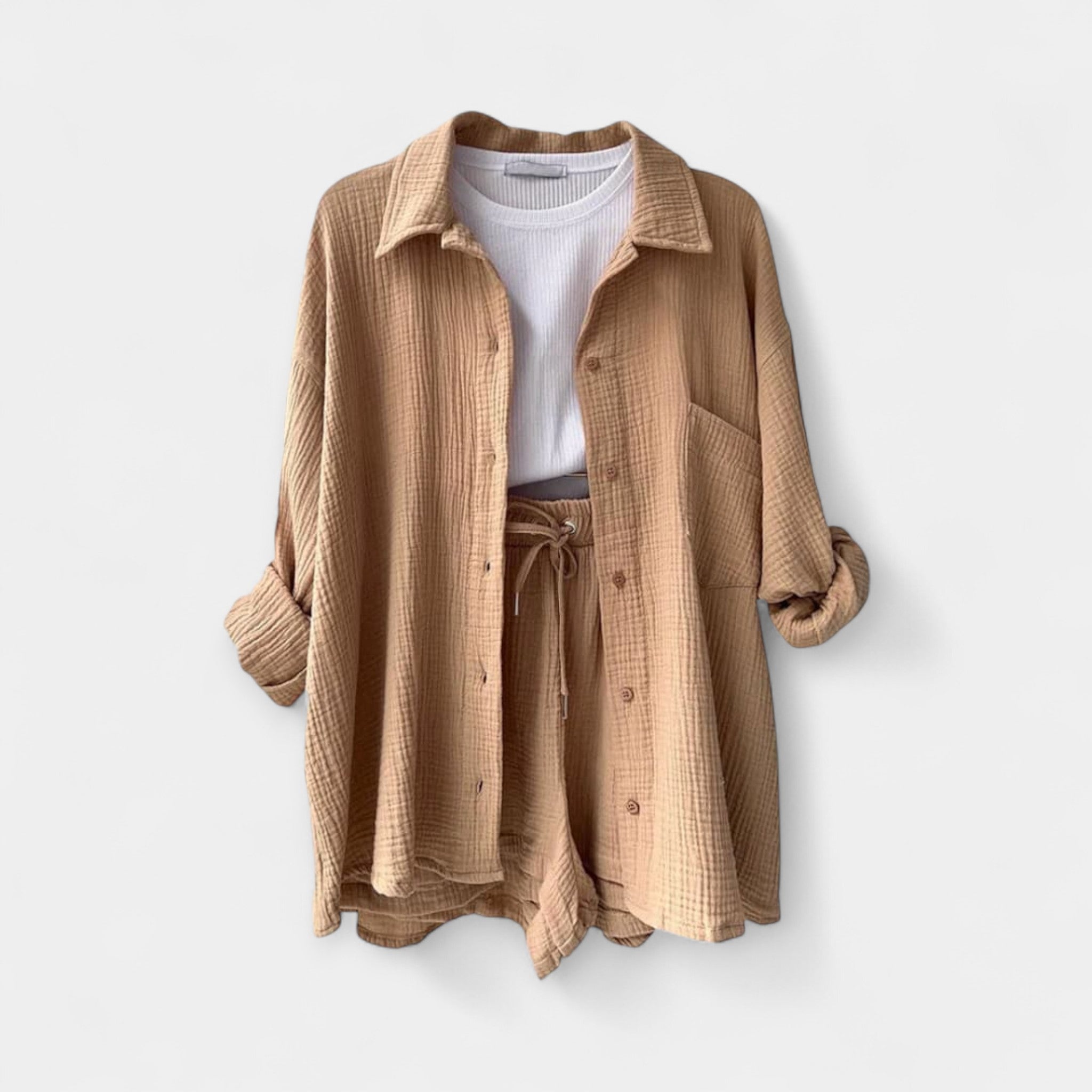 Ensemble d'Été Bicolore : Haut et Short