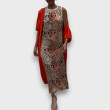 Maxi Robe avec Cardigan