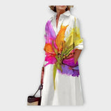 Robe Artisanale à Motif Géométrique