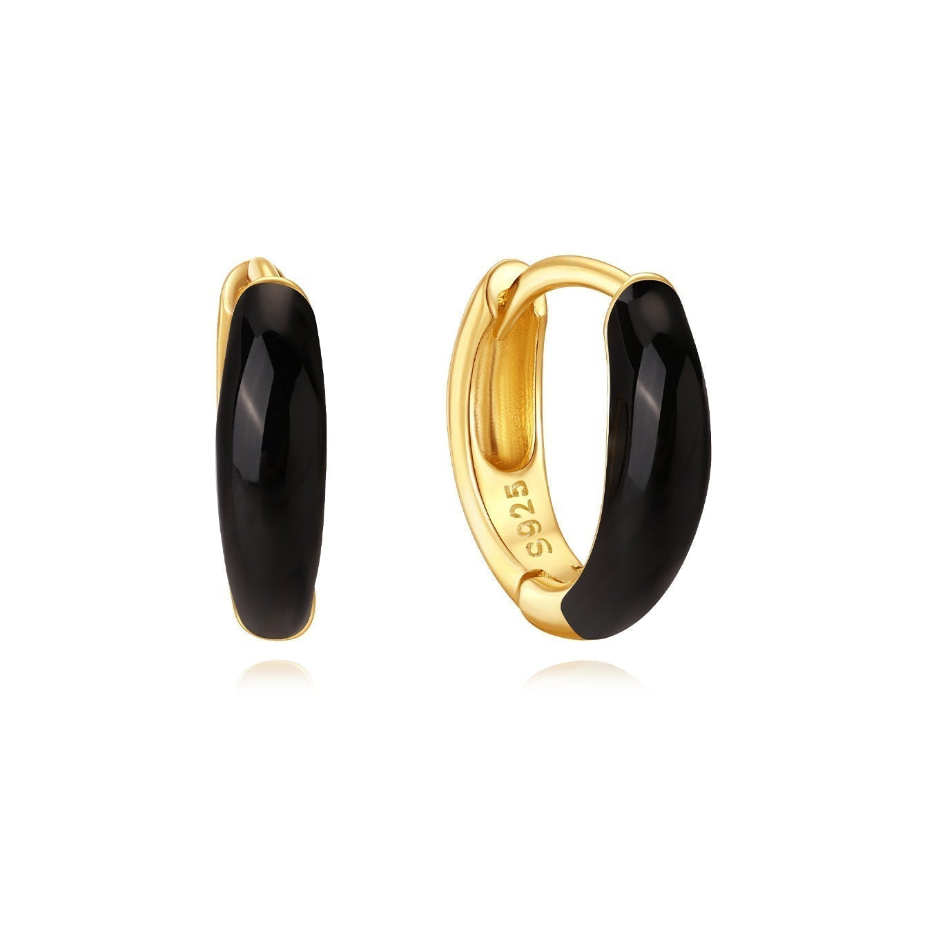 Theresia – Boucles d'oreilles en or au design délicat.