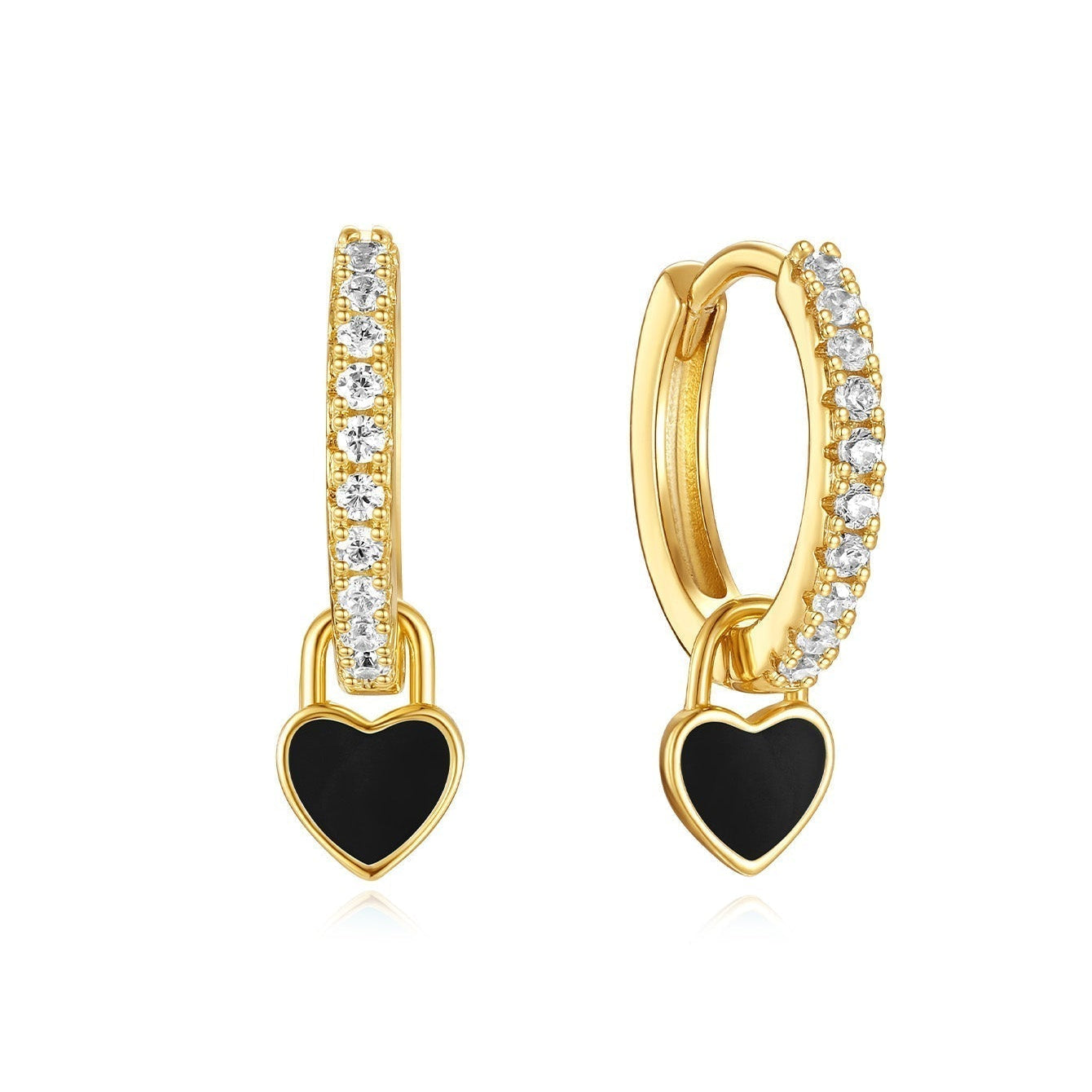 Theresia – Boucles d'oreilles en or au design délicat.