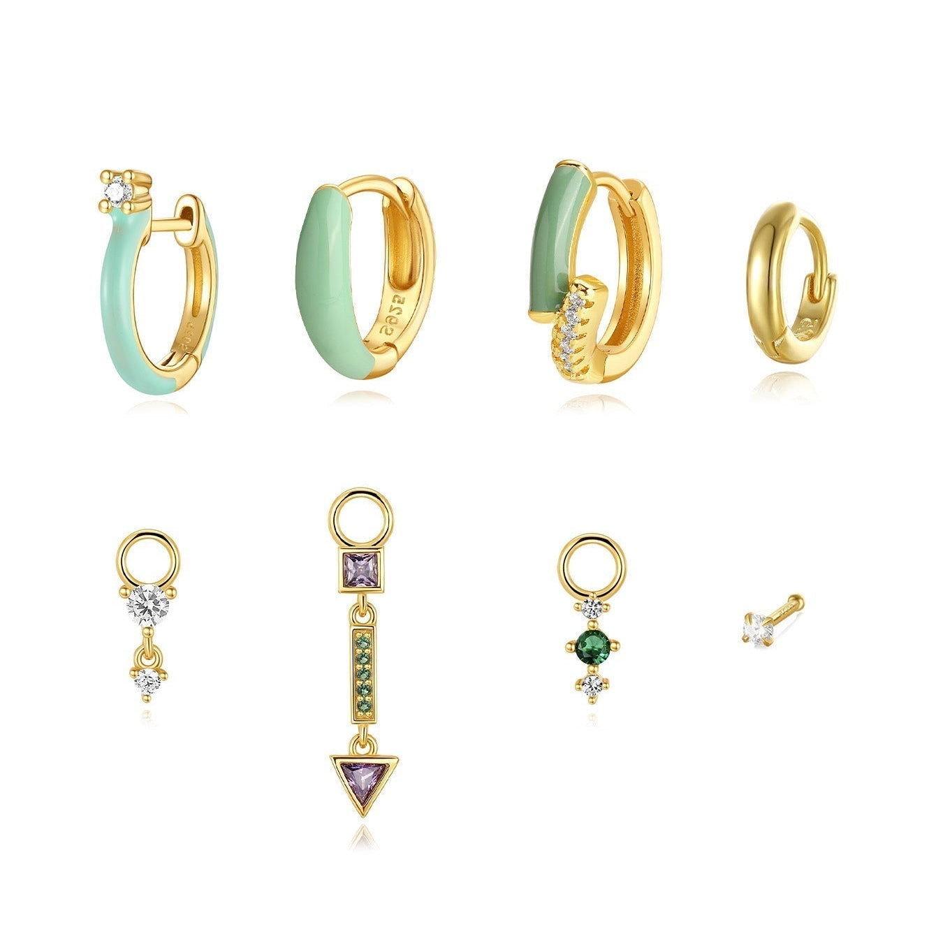 Marta – Boucles d'oreilles en or au style classique.