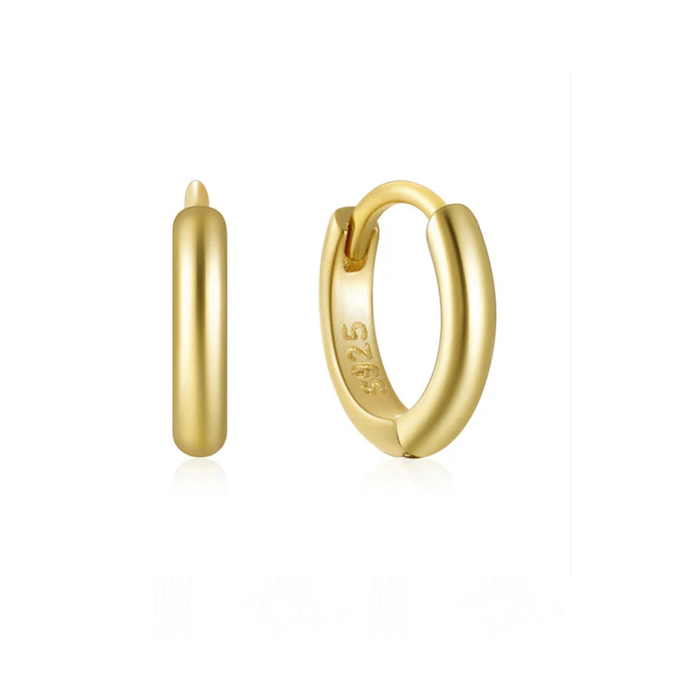 Marta – Boucles d'oreilles en or au style classique.