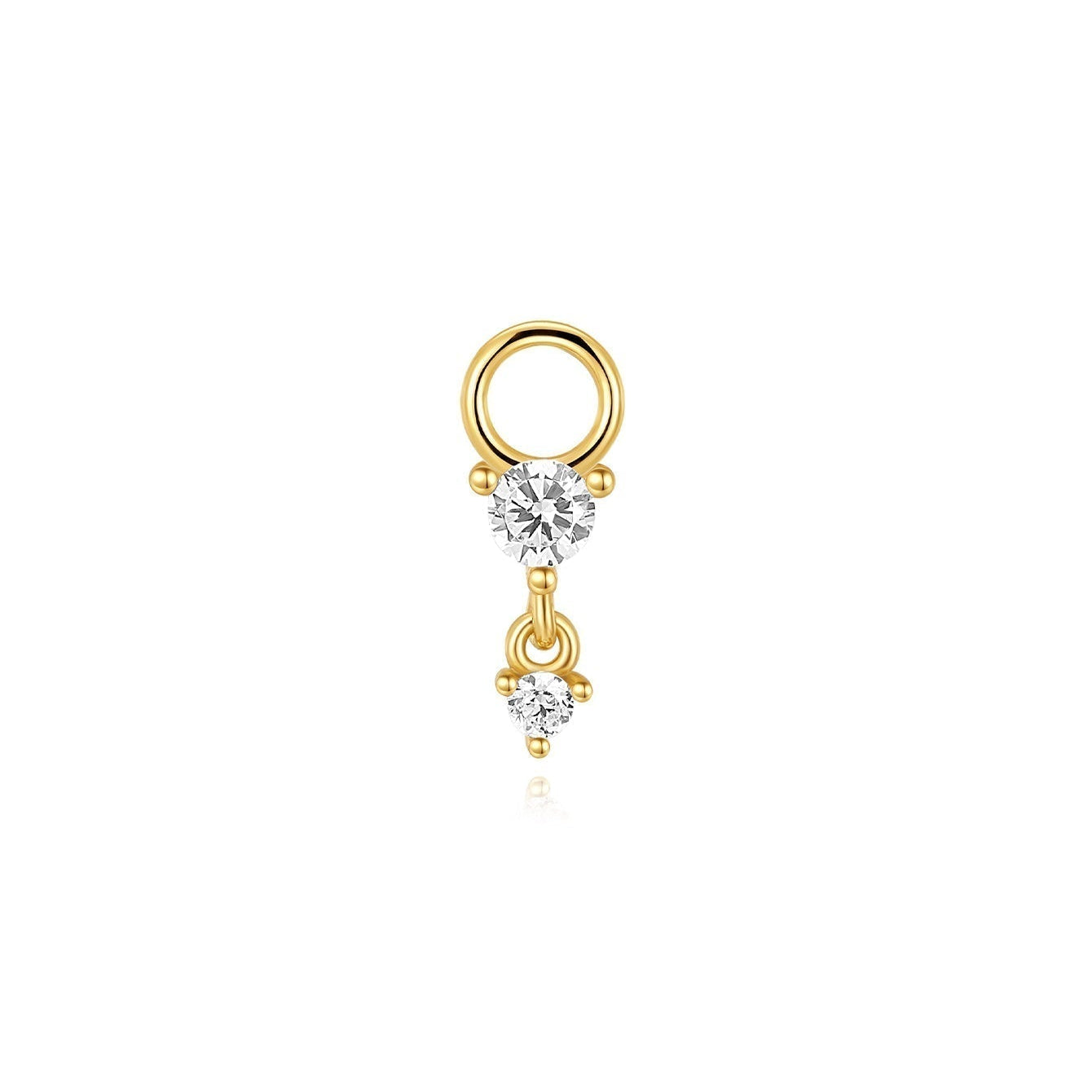 Marta – Boucles d'oreilles en or au design classique.