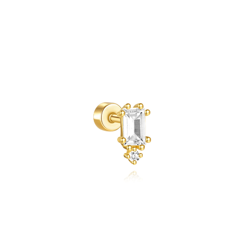 Klara – Boucles d'oreilles dorées délicates au design élégant.