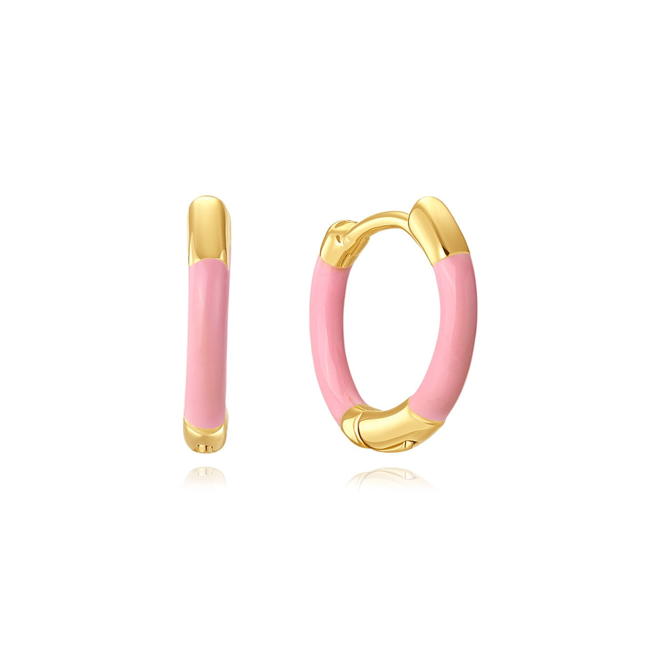 Elena – Boucles d'oreilles en or à texture structurée.