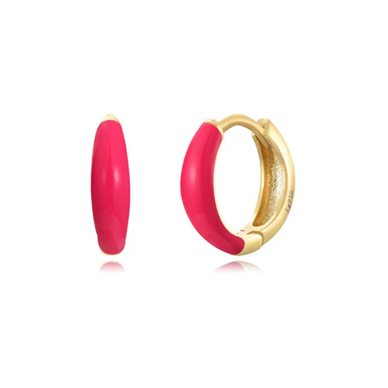 Elena – Boucles d'oreilles en or à texture structurée.