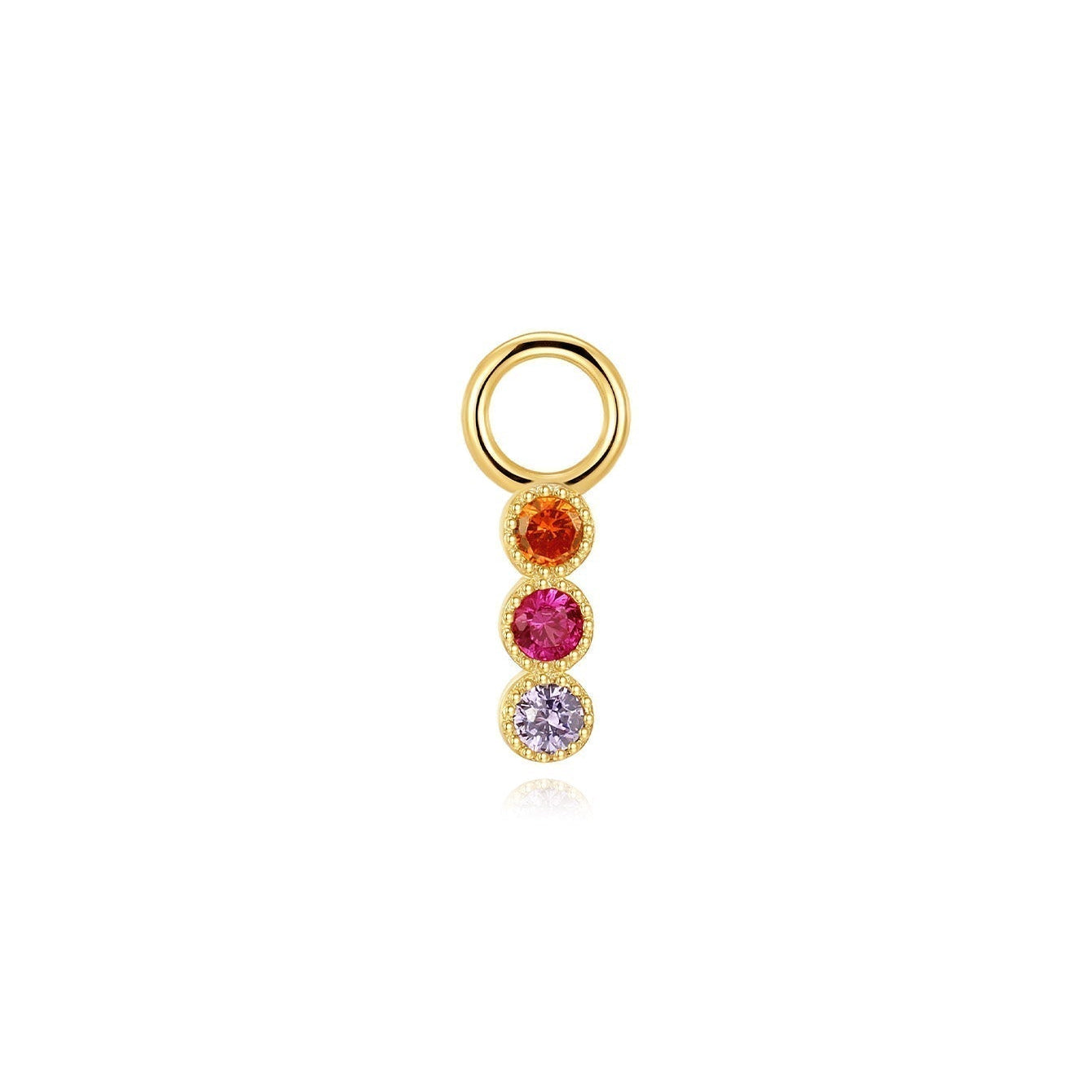 Elena – Boucles d'oreilles en or à texture structurée.