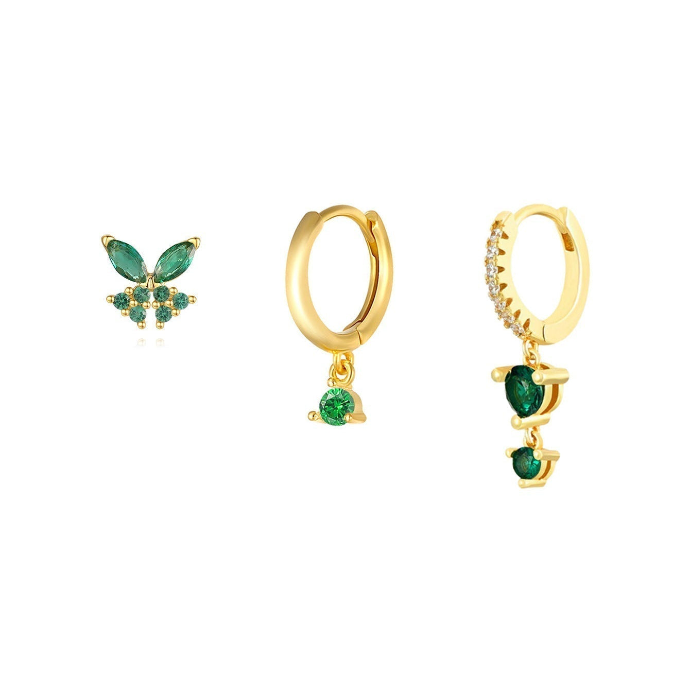 Anja – Boucles d'oreilles en or au design délicat