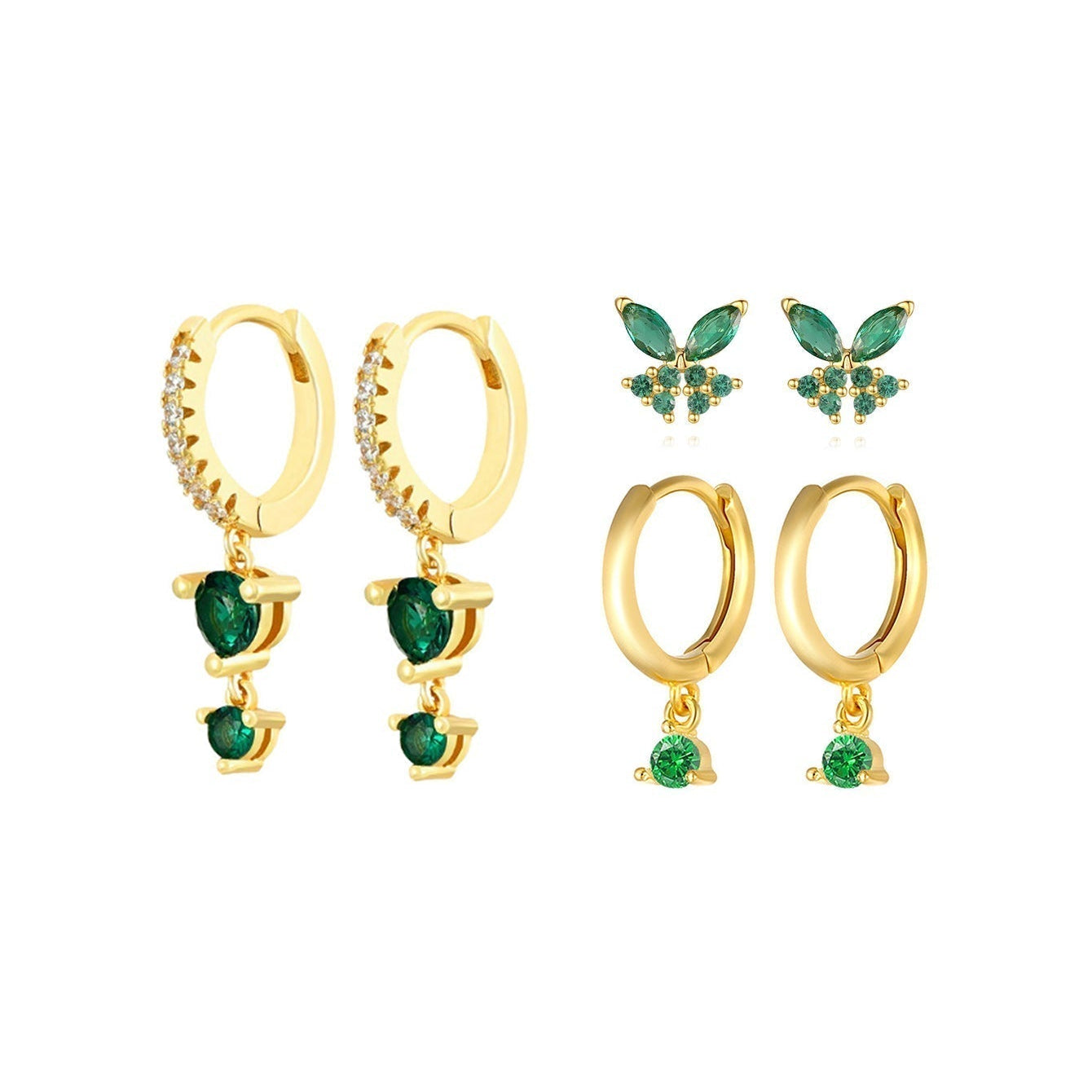 Anja – Boucles d'oreilles en or au design délicat