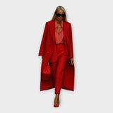 Ensemble Chic : Pantalon et Manteau au Design Minimaliste