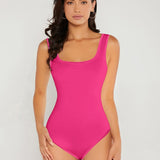 Body sans manches à décolleté carré