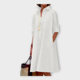 Robe Artisanale à Motif Géométrique