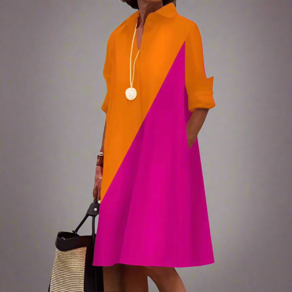 Robe Polo Élégante en Tissu Premium