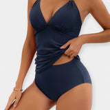 Tankini Sans Manches au Style Élégant